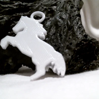 Móc khóa hình ngựa (Horse Keychain) in 3D đẹp mắt, tinh tế