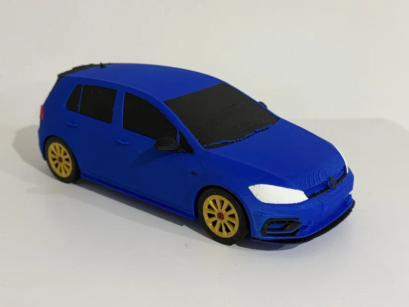 Mô hình xe VW Golf R tỷ lệ 1:24 sắc nét cho người yêu thích 3D - Image 1