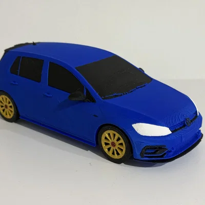 Mô hình xe VW Golf R tỷ lệ 1:24 sắc nét cho người yêu thích 3D