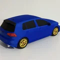 Mô hình xe VW Golf R tỷ lệ 1:24 sắc nét cho người yêu thích 3D - Thumbnail 2