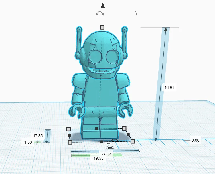 Mô hình 3D nhân vật Minirobot phong cách LEGO độc đáo - Image 2