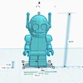 Mô hình 3D nhân vật Minirobot phong cách LEGO độc đáo - Thumbnail 2