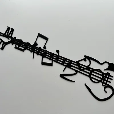 Mô hình trang trí tường Guitar Wall Art 1 bằng in 3D cực đẹp