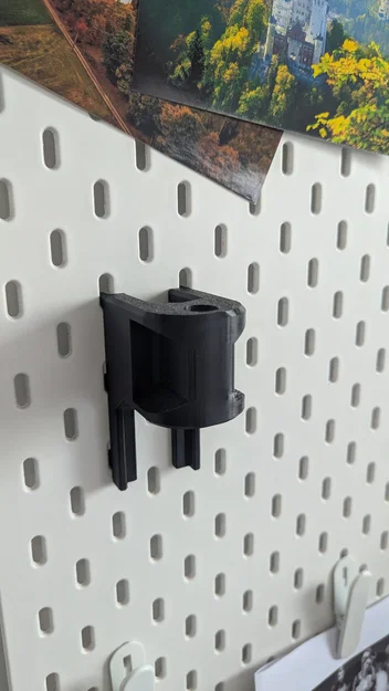 Ngàm gắn đèn IKEA Tertial lên bảng Skadis (Góc 0 độ) - Image 2