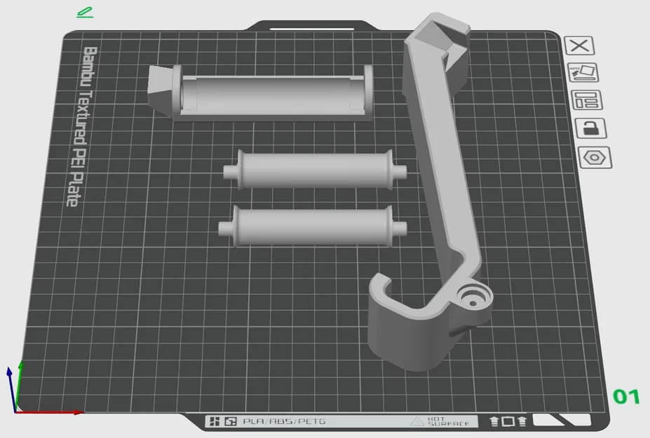 Giá đỡ cuộn nhựa tối ưu cho máy in 3D BambuLab A1 - Image 1