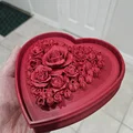 Mẫu in 3D hộp quà trái tim hoa hồng lãng mạn cho ngày Valentine - Thumbnail 1