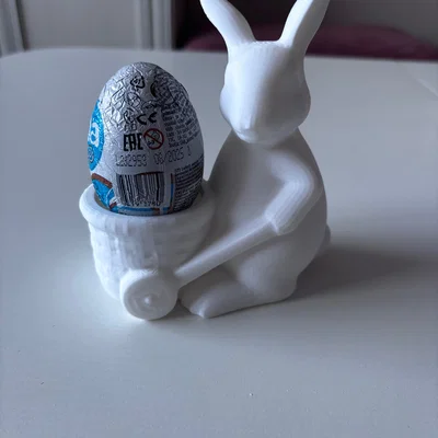 Mô hình 3D thỏ giữ trứng Phục Sinh đáng yêu - Easter bunny egg holder