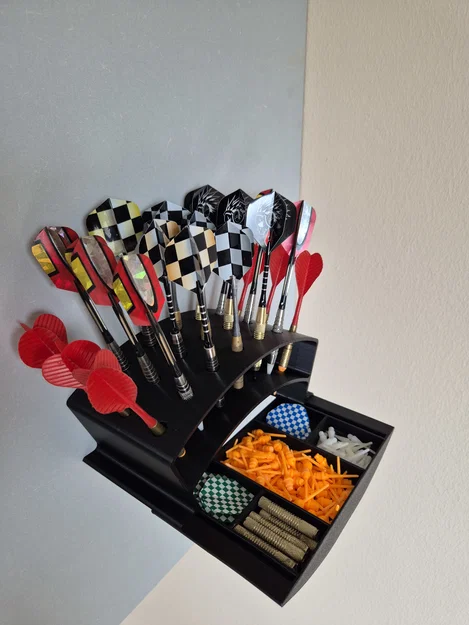 Giá treo phi tiêu kèm ngăn kéo tiện lợi - Image 2