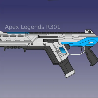 Mô hình súng trường Apex Legends R301 Carbine (Tỷ lệ thật)