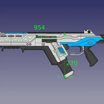 Mô hình súng trường Apex Legends R301 Carbine (Tỷ lệ thật)