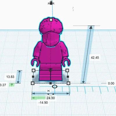 Mô hình 3D nhân vật phong cách Lego (chiến binh) độc đáo