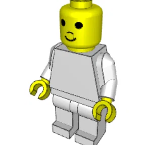 Mô hình nhân vật Lego cổ điển cho in 3D