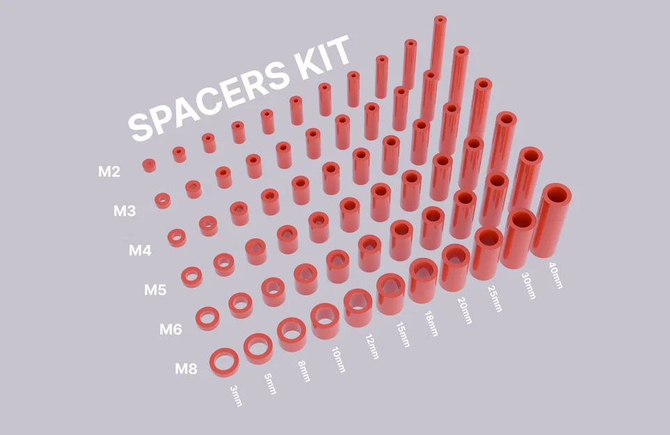 Bộ Kit Spacer 66 Chi Tiết (M2, M3, M4, M5, M6, M8) - Image 1
