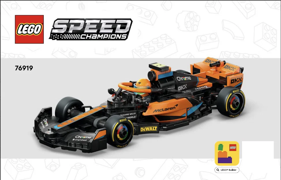 Giá treo hoặc chân đế cho xe đua Lego McLaren Formula 1 (76919) - Image 12