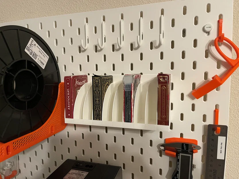 Khay đựng bài tây cho bảng IKEA Skadis (chứa được 10 bộ) - Image 3