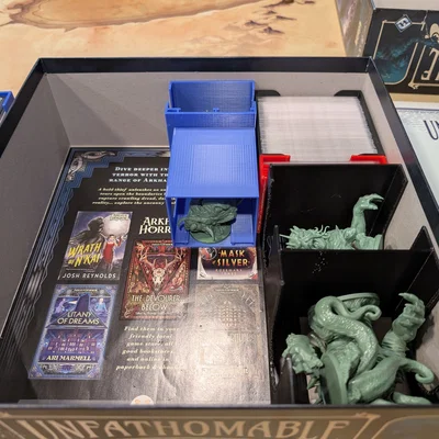 Bộ khay nhựa tổ chức Board Game Unfathomable (Hỗ trợ mở rộng & Meeple)