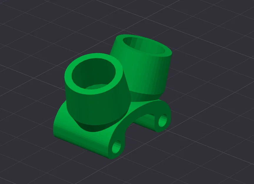 Ngàm gắn ăng-ten Quadmula Siren F3 và F35 cho DJI O4 Pro Air Unit - Image 1