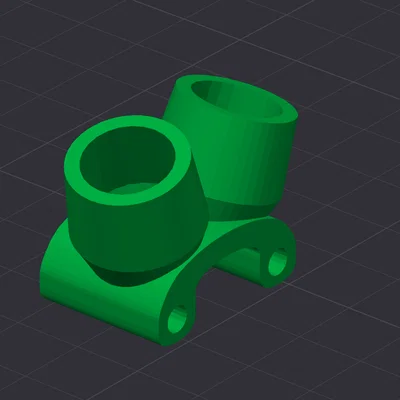 Ngàm gắn ăng-ten Quadmula Siren F3 và F35 cho DJI O4 Pro Air Unit