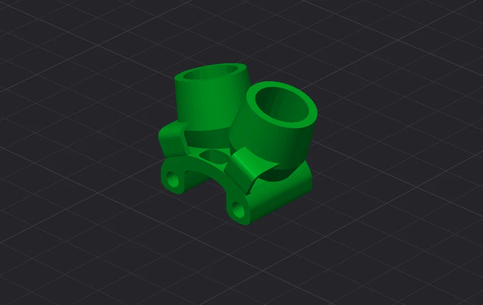 Ngàm gắn ăng-ten Quadmula Siren F3 và F35 cho DJI O4 Pro Air Unit - Image 2