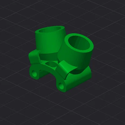 Ngàm gắn ăng-ten Quadmula Siren F3 và F35 cho DJI O4 Pro Air Unit