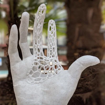 Tác phẩm điêu khắc Rodin Voronoi / Bàn tay phải của Pierre và Jacques de Wissant