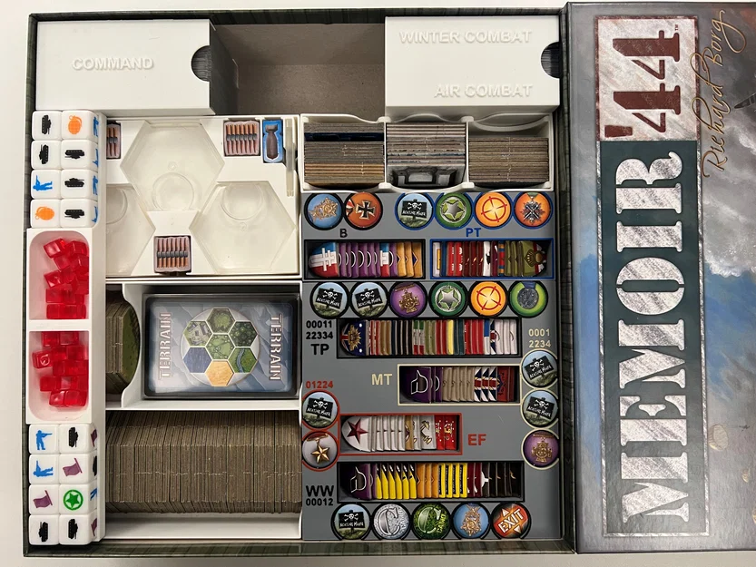 Bộ khay nhựa in 3D mô-đun cho Memoir 44 - Image 1