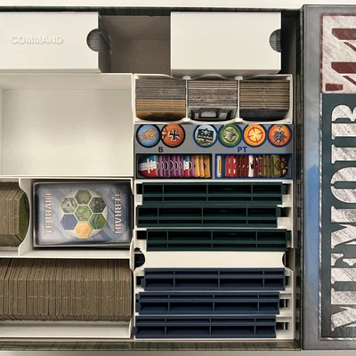 Bộ khay nhựa in 3D mô-đun cho Memoir 44