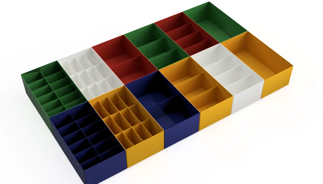 Bộ hộp tổ chức ngăn kéo đa năng - Image 3