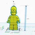 Mô hình in 3D LEGO Homer Simpson độc đáo cho người hâm mộ - Thumbnail 2