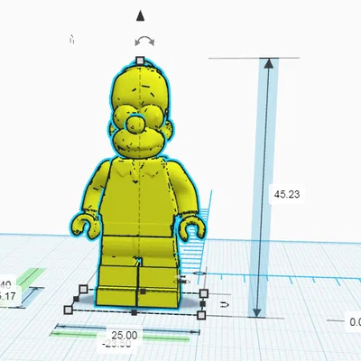 Mô hình in 3D LEGO Homer Simpson độc đáo cho người hâm mộ