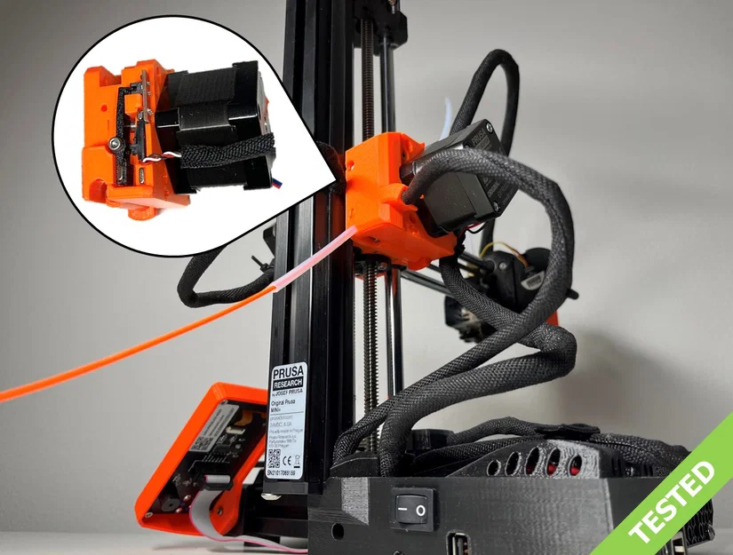 Cảm biến sợi nhựa tích hợp cho Prusa MINI / MINI+ - Image 1