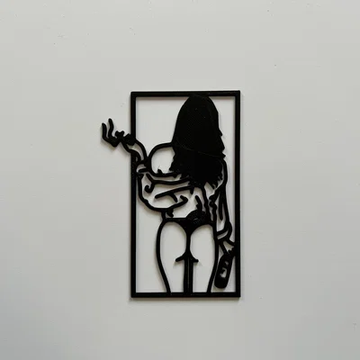 Tranh treo tường silhouette Woman Wall Art #14 nghệ thuật