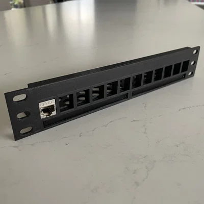 Patch Panel 10 inch 12 cổng hỗ trợ ghi nhãn - Phụ kiện mạng in 3D