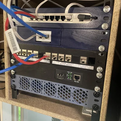 Patch Panel 10 inch 12 cổng hỗ trợ ghi nhãn - Phụ kiện mạng in 3D