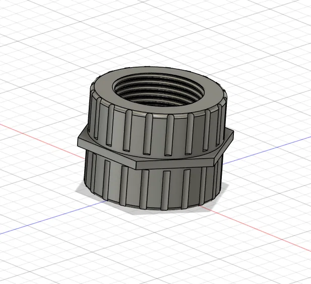 Đầu chuyển đổi ren ống nước 1 inch sang 3/4 inch in 3D tiện lợi - Image 1