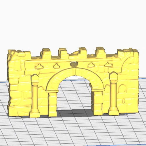 Mô hình tường thành cổng vòm 3D cho Wargaming và Dungeons & Dragons - Image 2