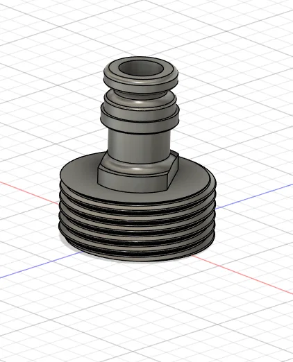 Đầu chuyển đổi ống nước vườn 1 inch sang khớp nối nhanh 3/4 inch - Image 1