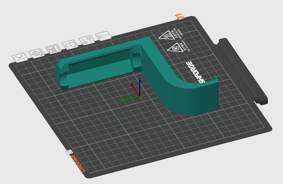 Giá treo/Con lăn cuộn nhựa bên hông cho FlashForge Adventurer 5m Pro - Image 4