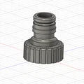 Khớp nối ống nước 1 inch (Gardenhose 1" Fitting) - Thumbnail 1