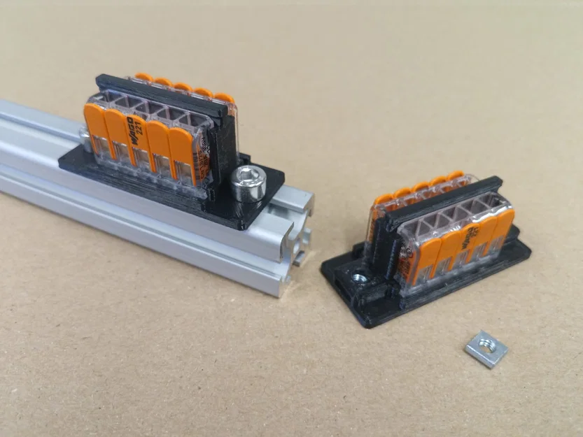 Đế gá Wago cho thanh nhôm định hình - Giúp tủ điện gọn gàng hơn - Image 1