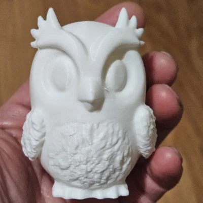 Mẫu in 3D tượng cú mèo (Owl) trang trí bàn học và kệ sách cực xinh