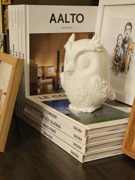 Mẫu in 3D tượng cú mèo (Owl) trang trí bàn học và kệ sách cực xinh - Image 2