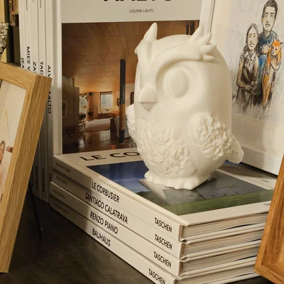 Mẫu in 3D tượng cú mèo (Owl) trang trí bàn học và kệ sách cực xinh