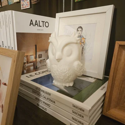 Mẫu in 3D tượng cú mèo (Owl) trang trí bàn học và kệ sách cực xinh