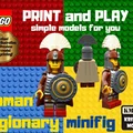 Mô hình 3D LEGO Roman Legionary - Lính La Mã độc đáo - Thumbnail 1