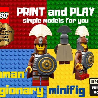 Mô hình 3D LEGO Roman Legionary - Lính La Mã độc đáo