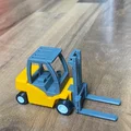 Mô hình xe nâng hàng 3D (Forklift) mini - Thiết kế chi tiết - Thumbnail 1
