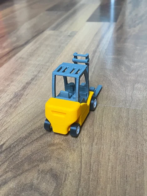 Mô hình xe nâng hàng 3D (Forklift) mini - Thiết kế chi tiết - Image 3
