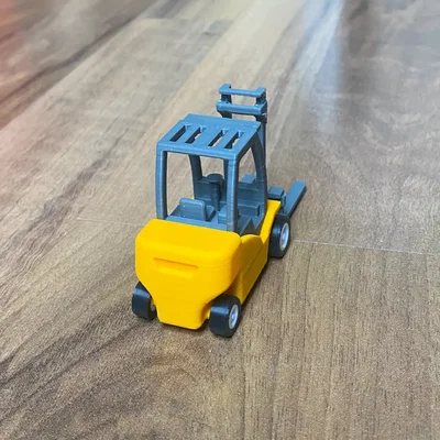 Mô hình xe nâng hàng 3D (Forklift) mini - Thiết kế chi tiết