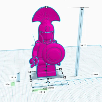Mô hình 3D LEGO Roman Legionary - Lính La Mã độc đáo